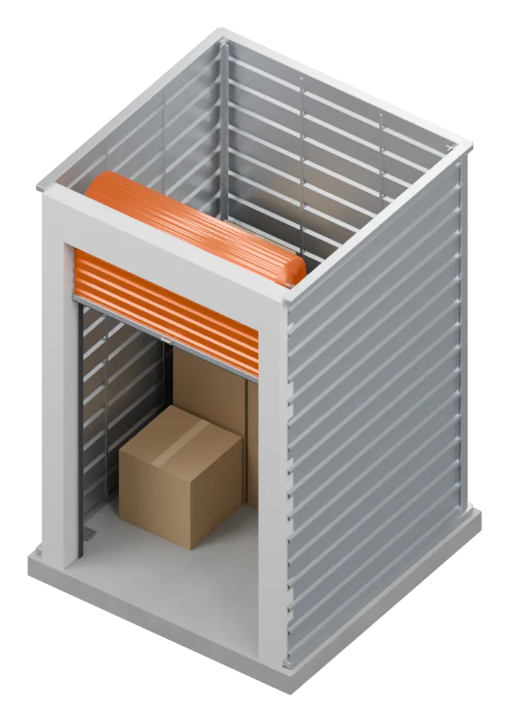 Self-Storage 5' × 5', 5′ wide × 5′ deep, 3D overview
